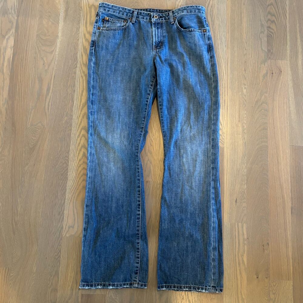 Ralph Lauren Blue Boot Cut Jeans talk inseam 34  Y2K - Picture 3 of 8